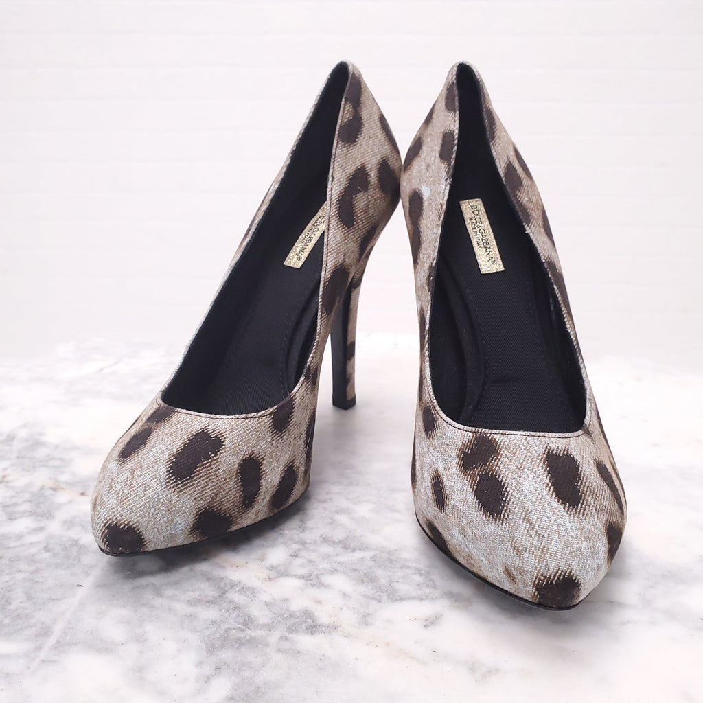 DOLCE & GABBANA LEOPARD HEELS ($1200) - SIZE 37