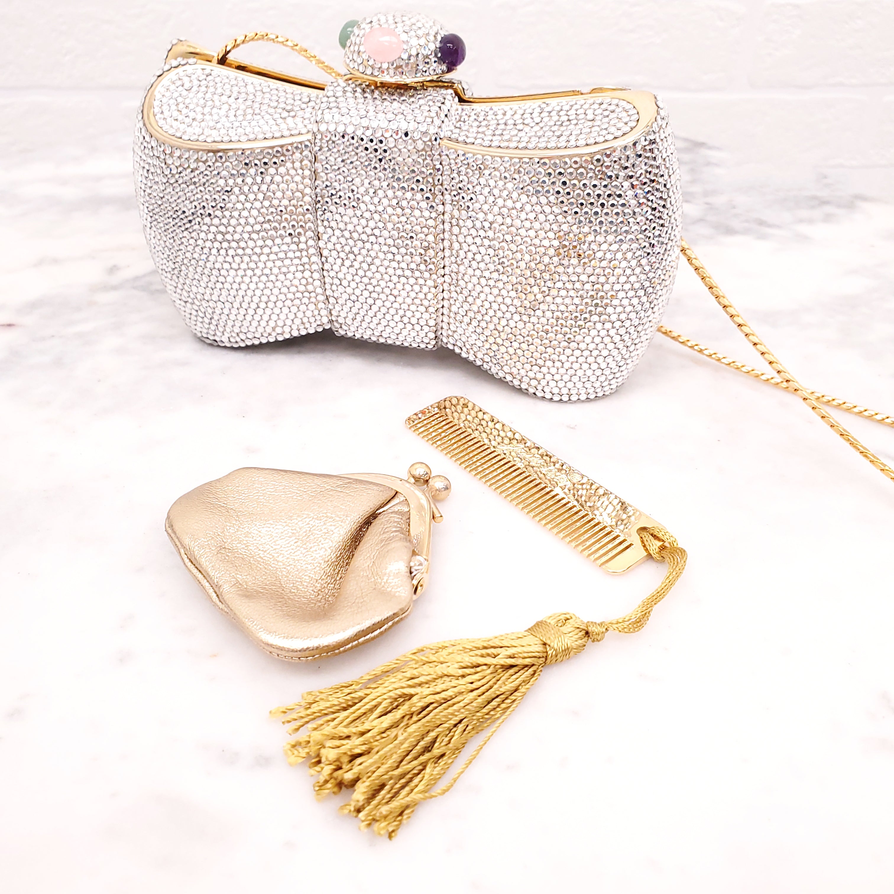 JUDITH LEIBER BOW CLUTCH