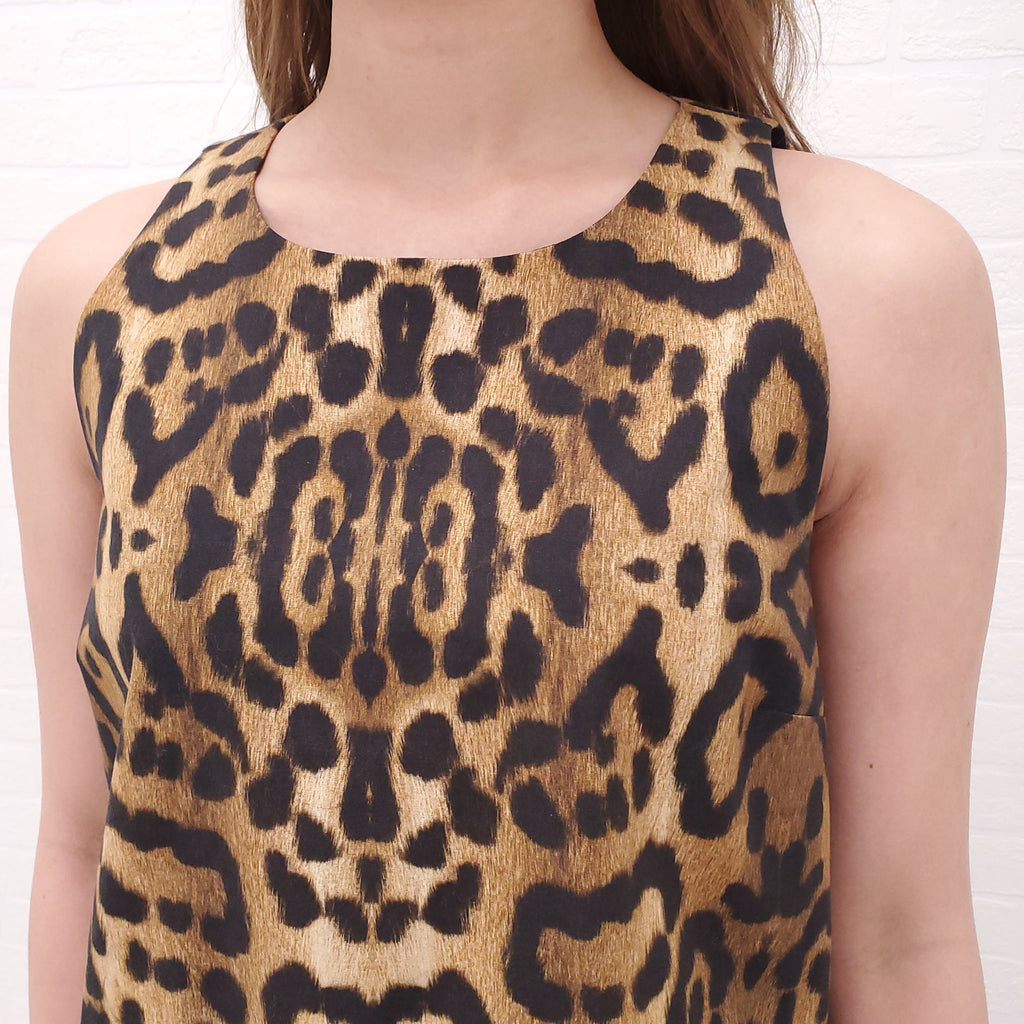GIAMBTISTA VALLI LEOPARD TOP - SIZE 38