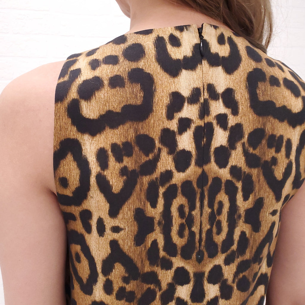 GIAMBTISTA VALLI LEOPARD TOP - SIZE 38