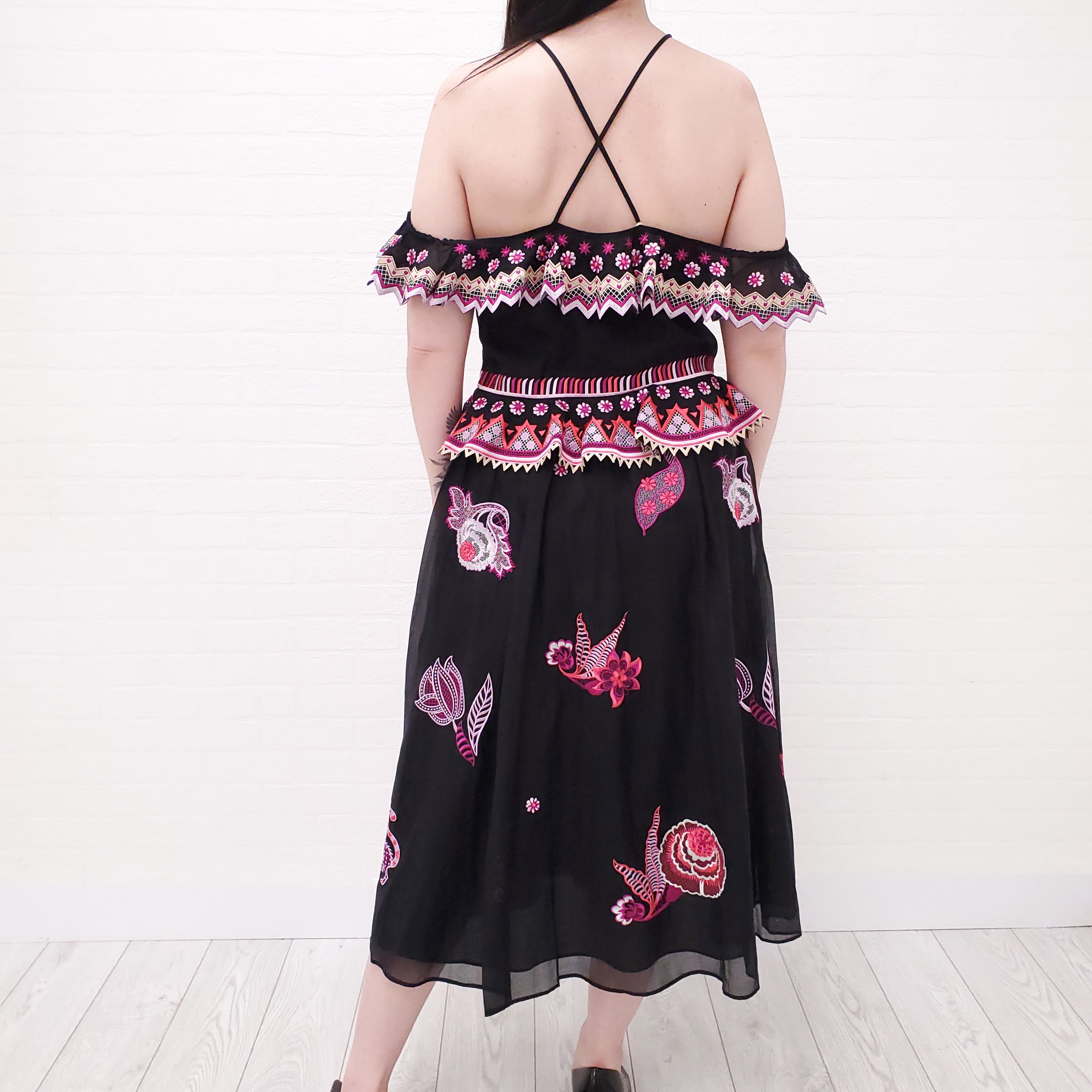 TEMPERLEY LONDON WILDFLOWER DRESS - SIZE 10