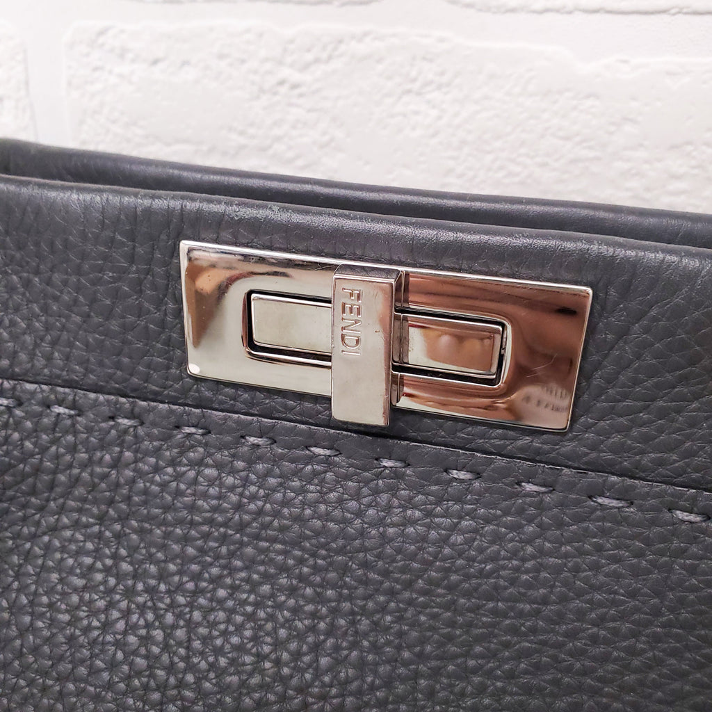 FENDI X LARGE PEEKABOO WITH FLORAL STRAP