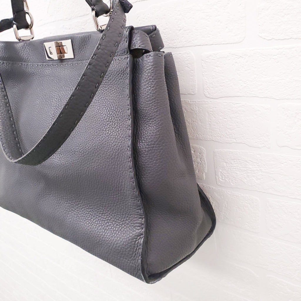 FENDI X LARGE PEEKABOO WITH FLORAL STRAP