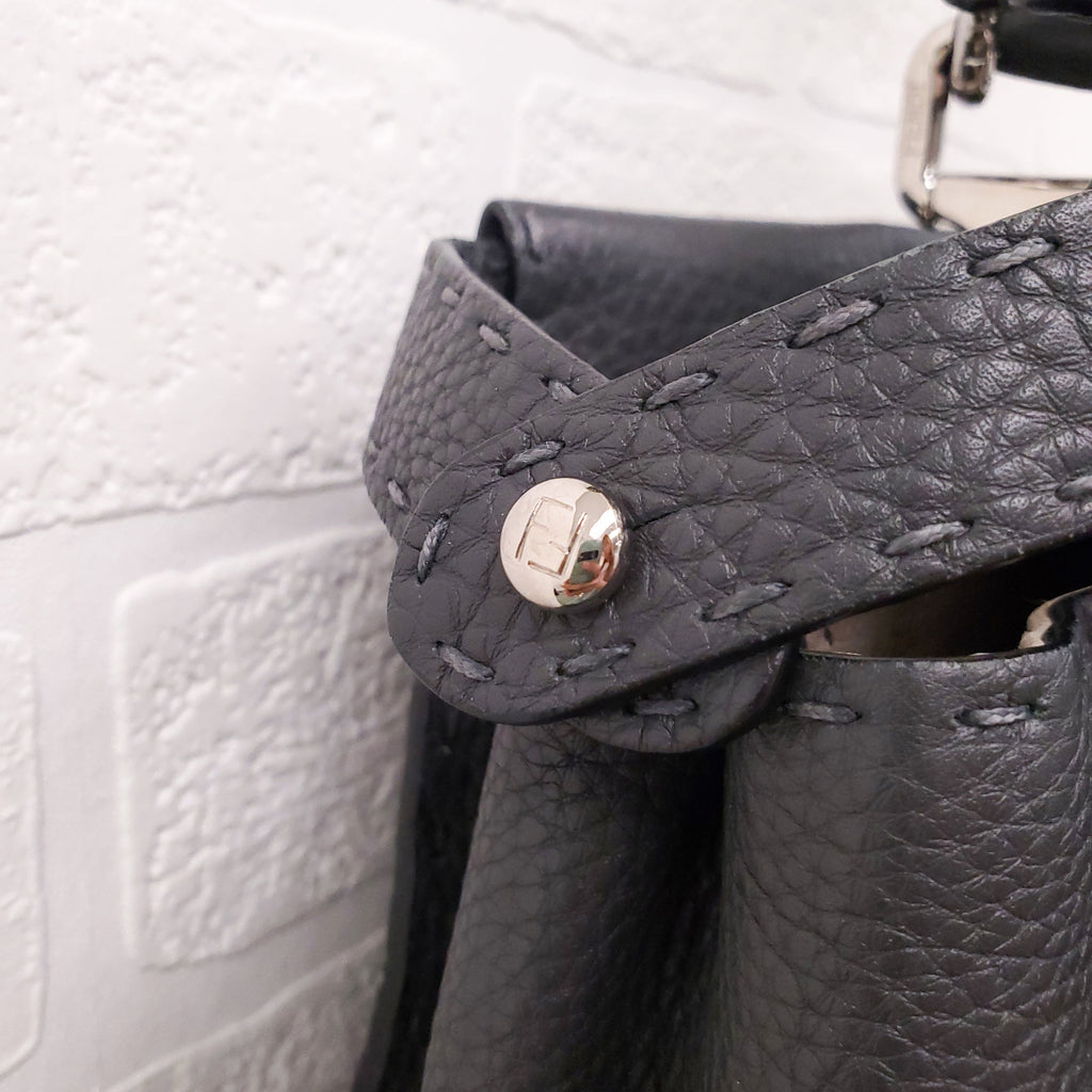 FENDI X LARGE PEEKABOO WITH FLORAL STRAP