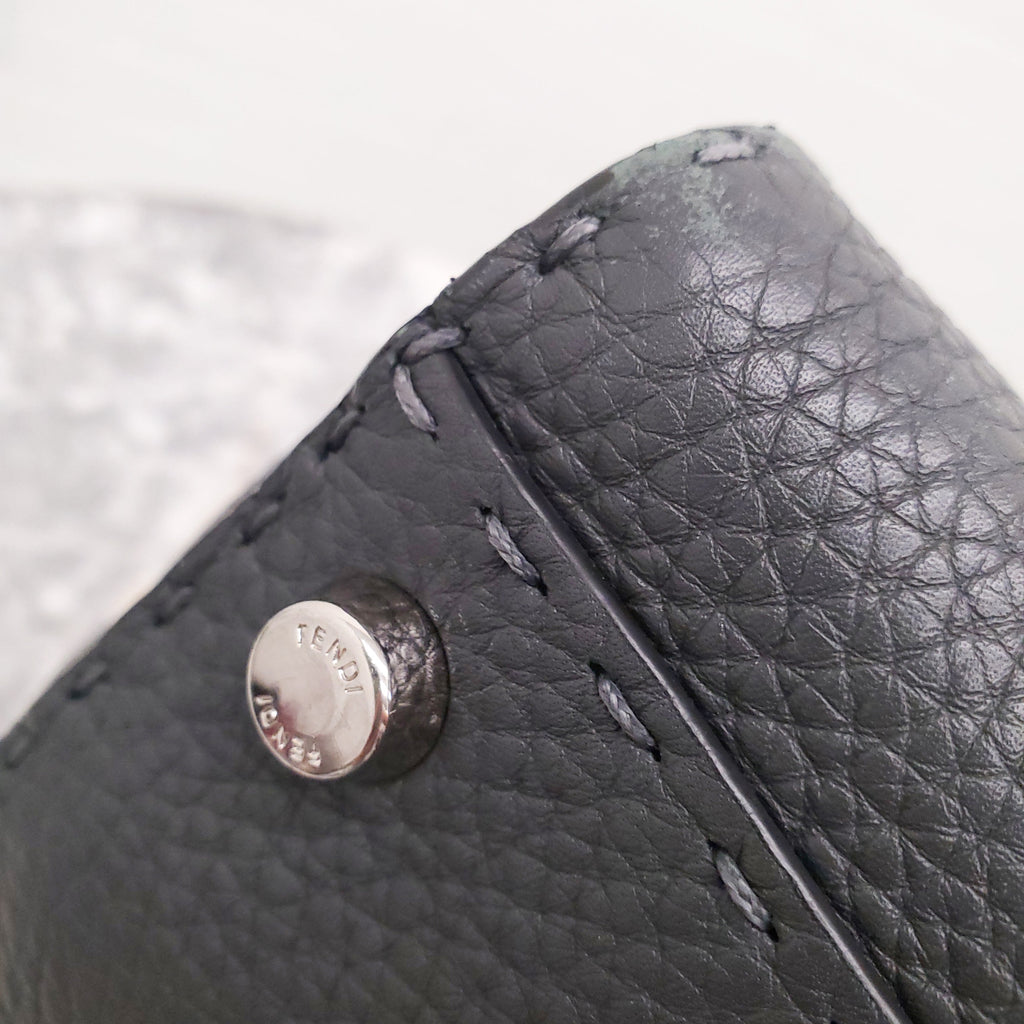 FENDI X LARGE PEEKABOO WITH FLORAL STRAP