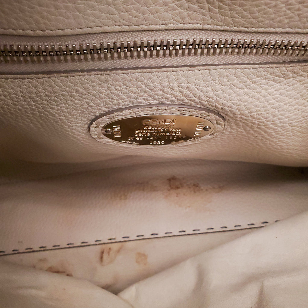 FENDI X LARGE PEEKABOO WITH FLORAL STRAP