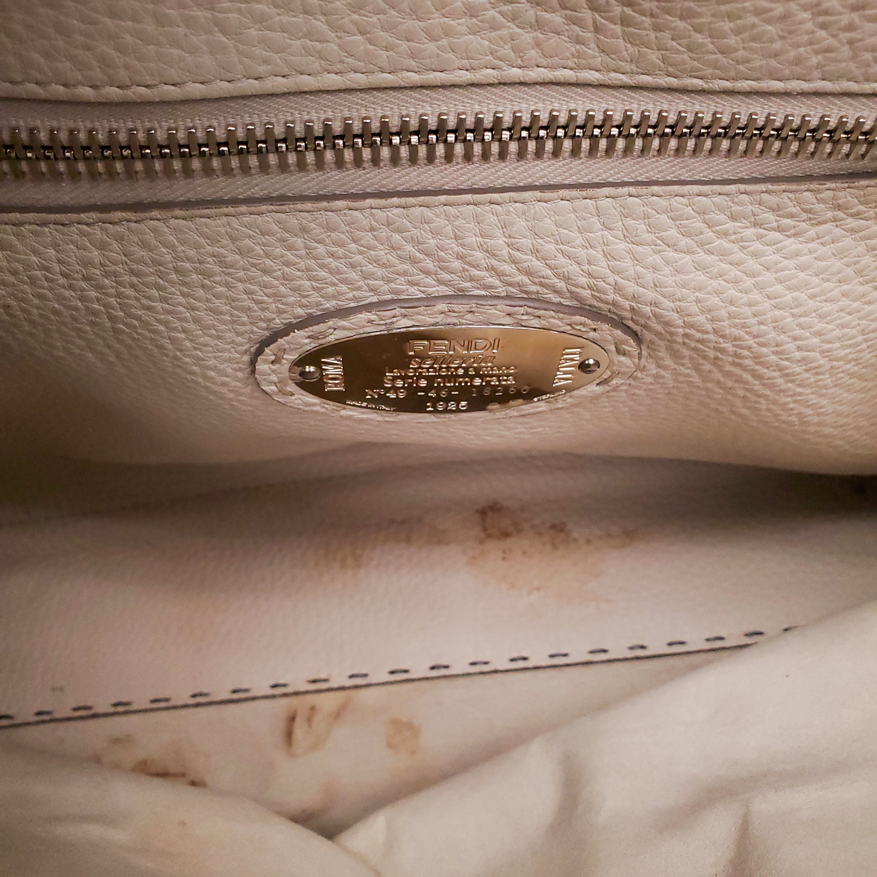 FENDI X LARGE PEEKABOO WITH FLORAL STRAP
