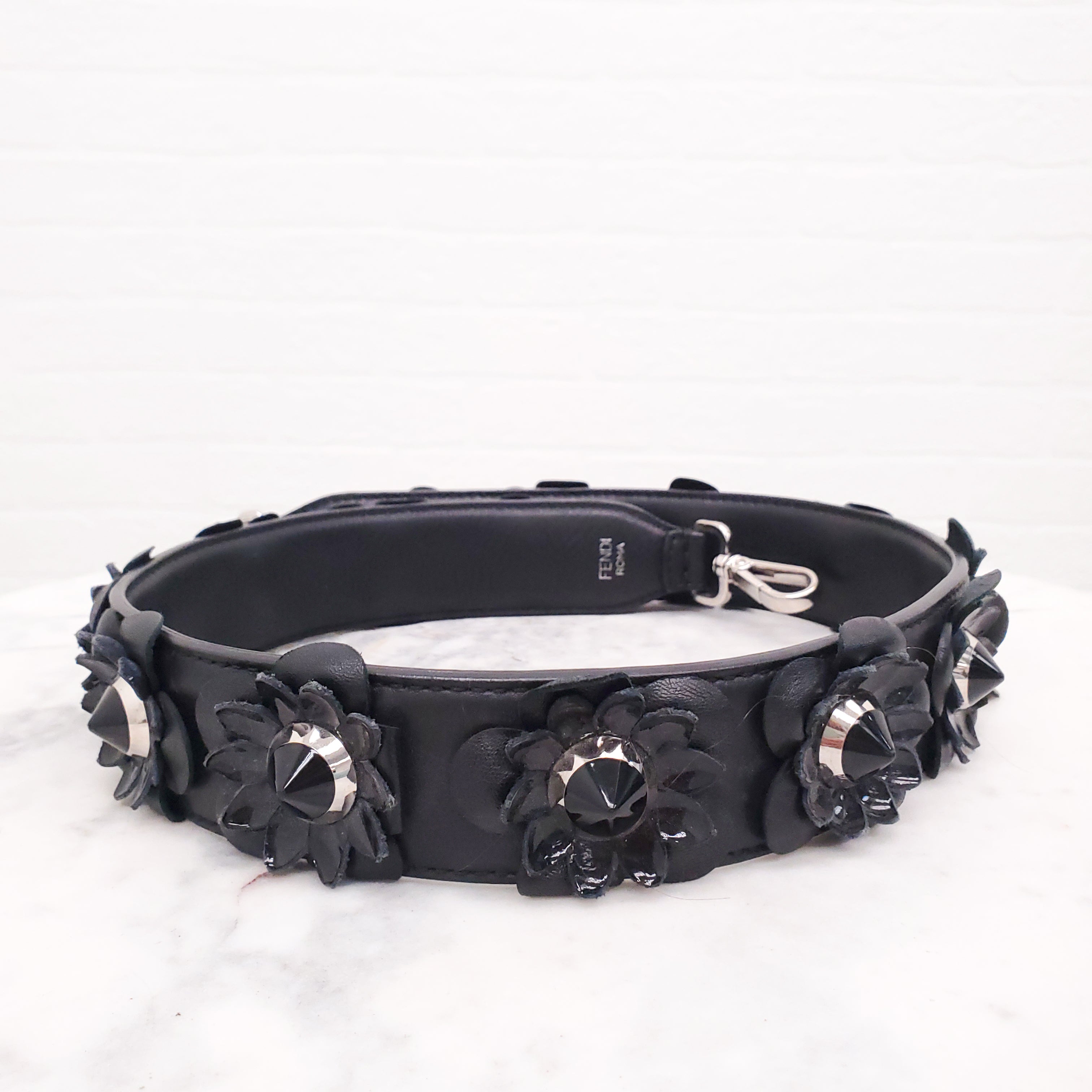 FENDI X LARGE PEEKABOO WITH FLORAL STRAP