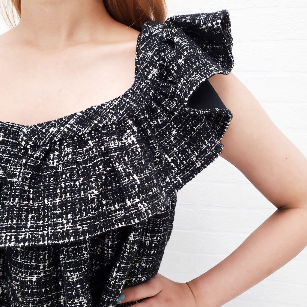 SHUSHU/TONG BLACK WOVEN DRESS - SIZE 12 UK/8 US
