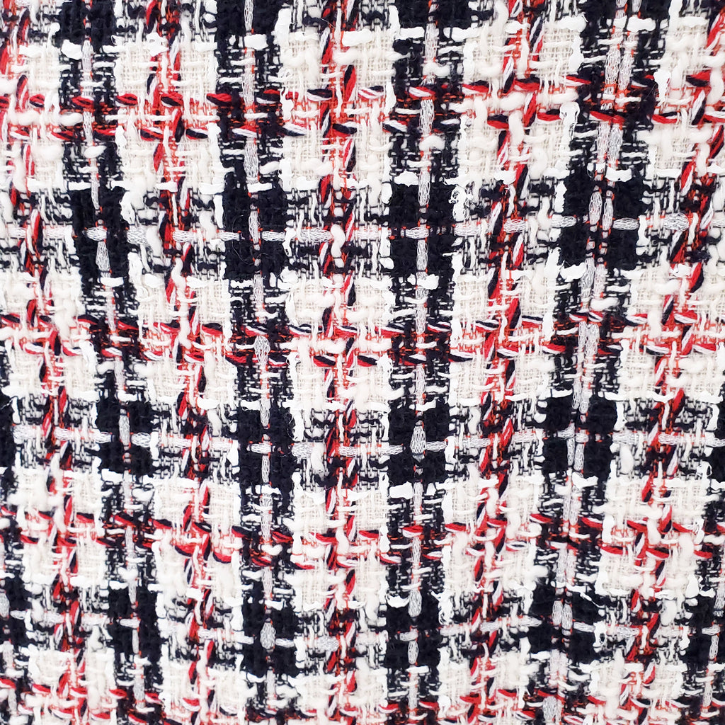 GUCCI TWEED DRESS WITH TIGER BUTTONS - SIZE 46