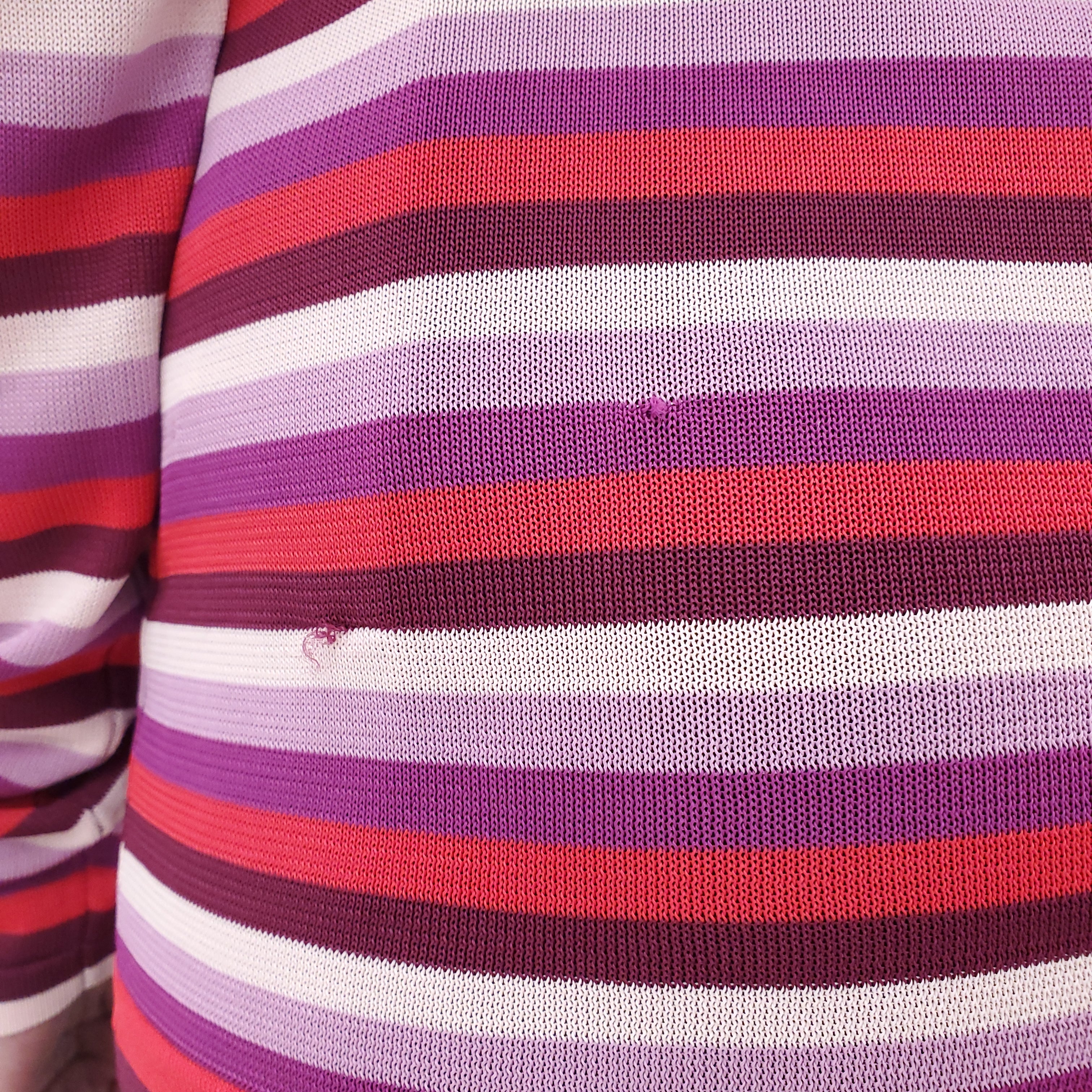 ZIMMERMANN PINK STRIPED SWEATER - SIZE 1 (S)