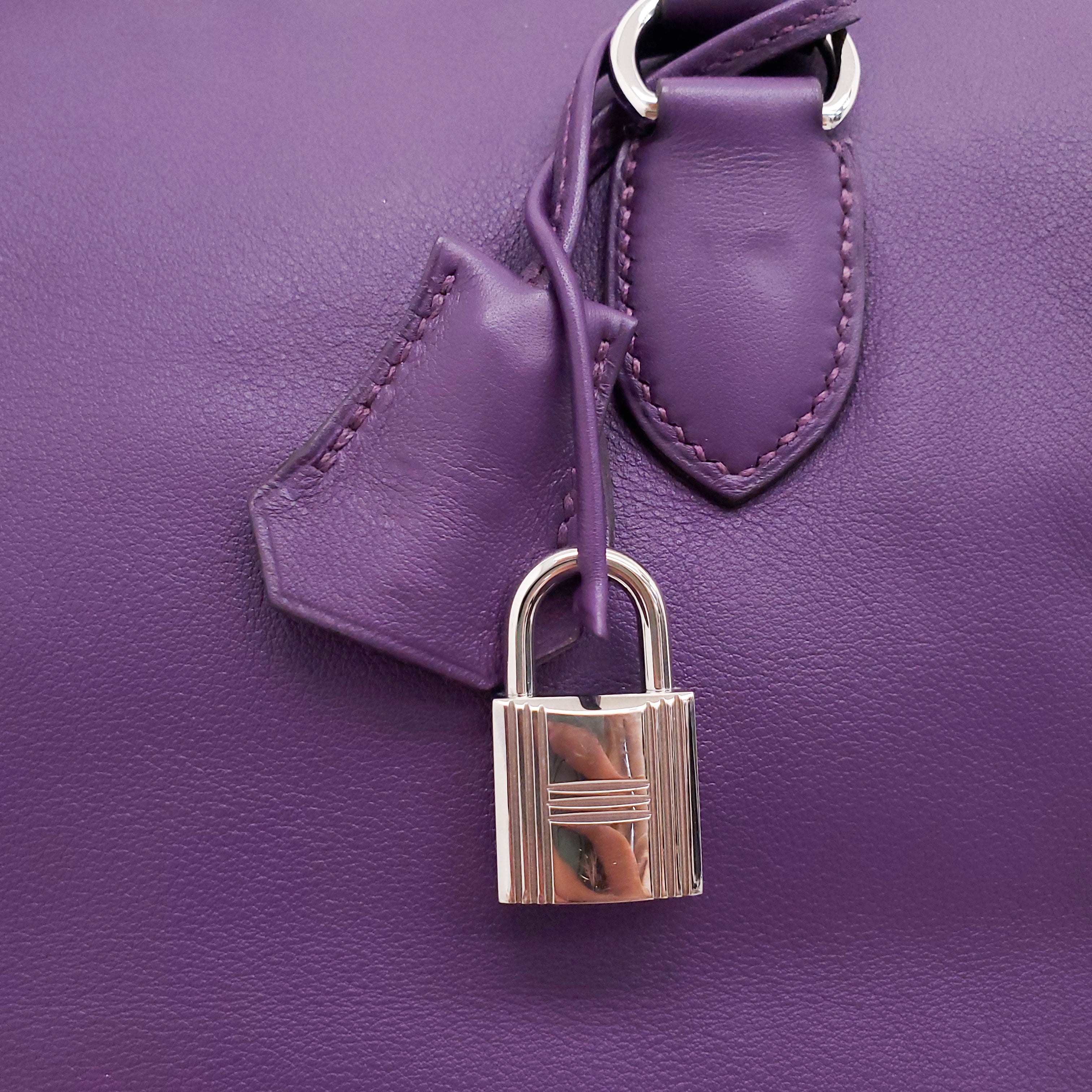 HERMÈS PURPLE TOOLBOX BAG