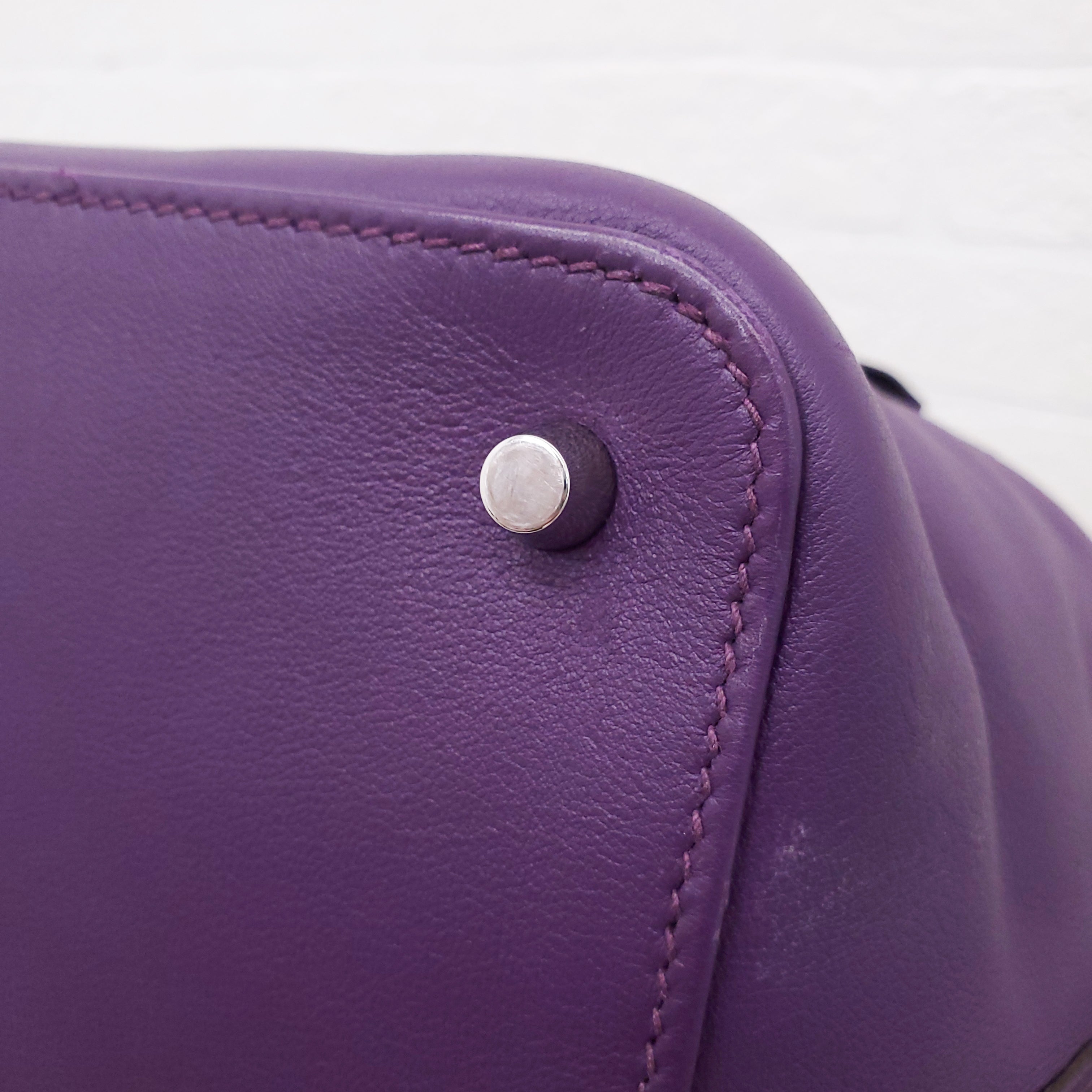 HERMÈS PURPLE TOOLBOX BAG