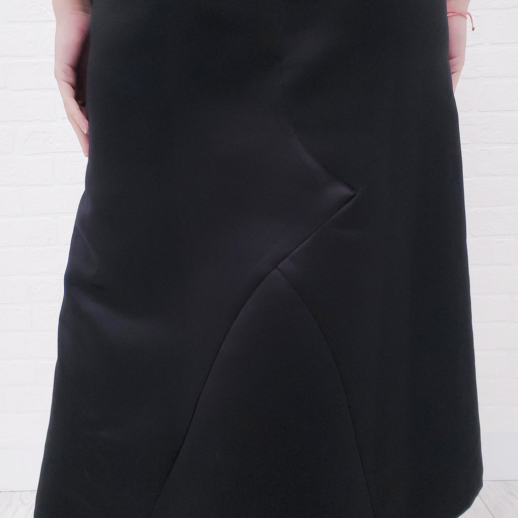 COMME DES GARÇONS BLACK OVERALL DRESS - SIZE M