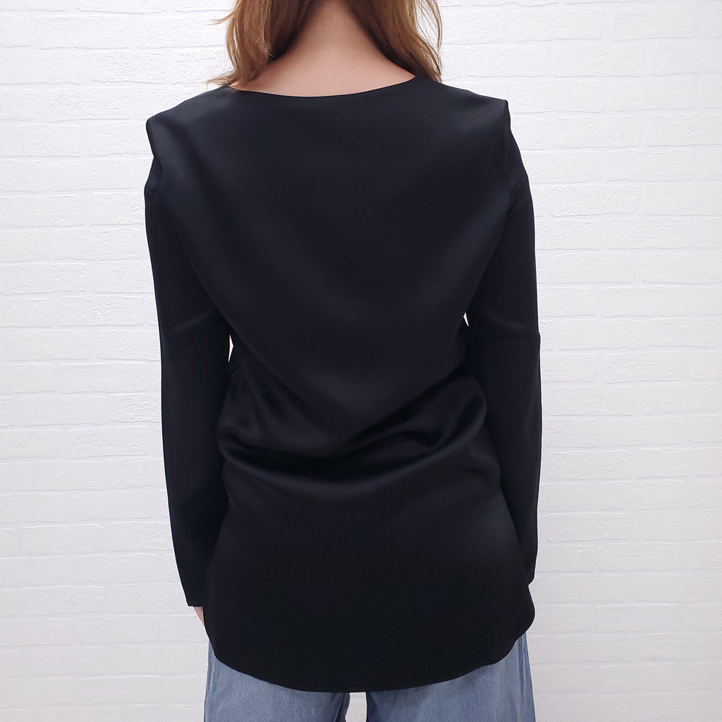 MAISON MARGIELA BLACK BLOUSE - SIZE 40
