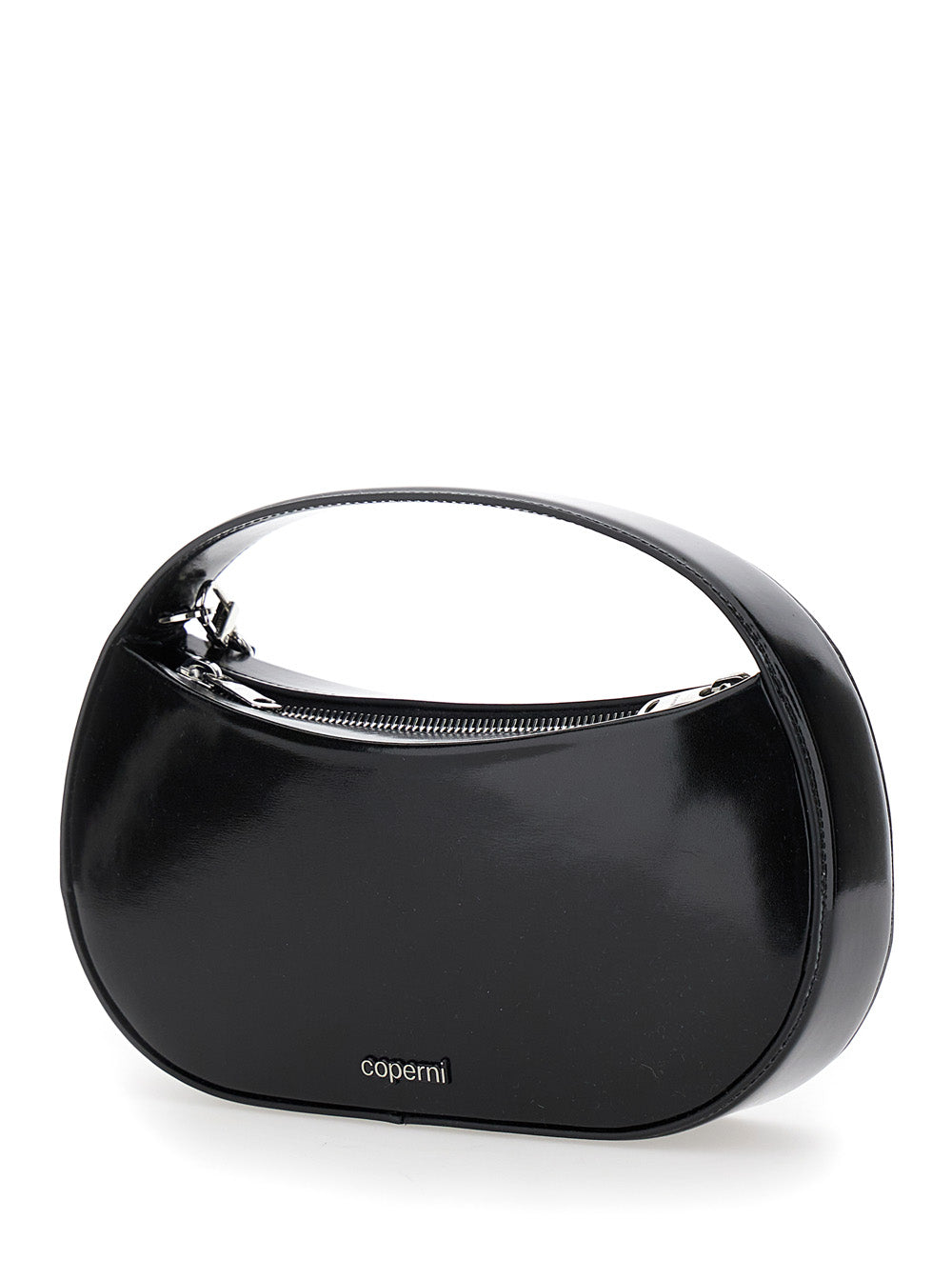 Coperni Women 'Sound Swipe Small' Black Handbag With Logo Detail In Leather Woman