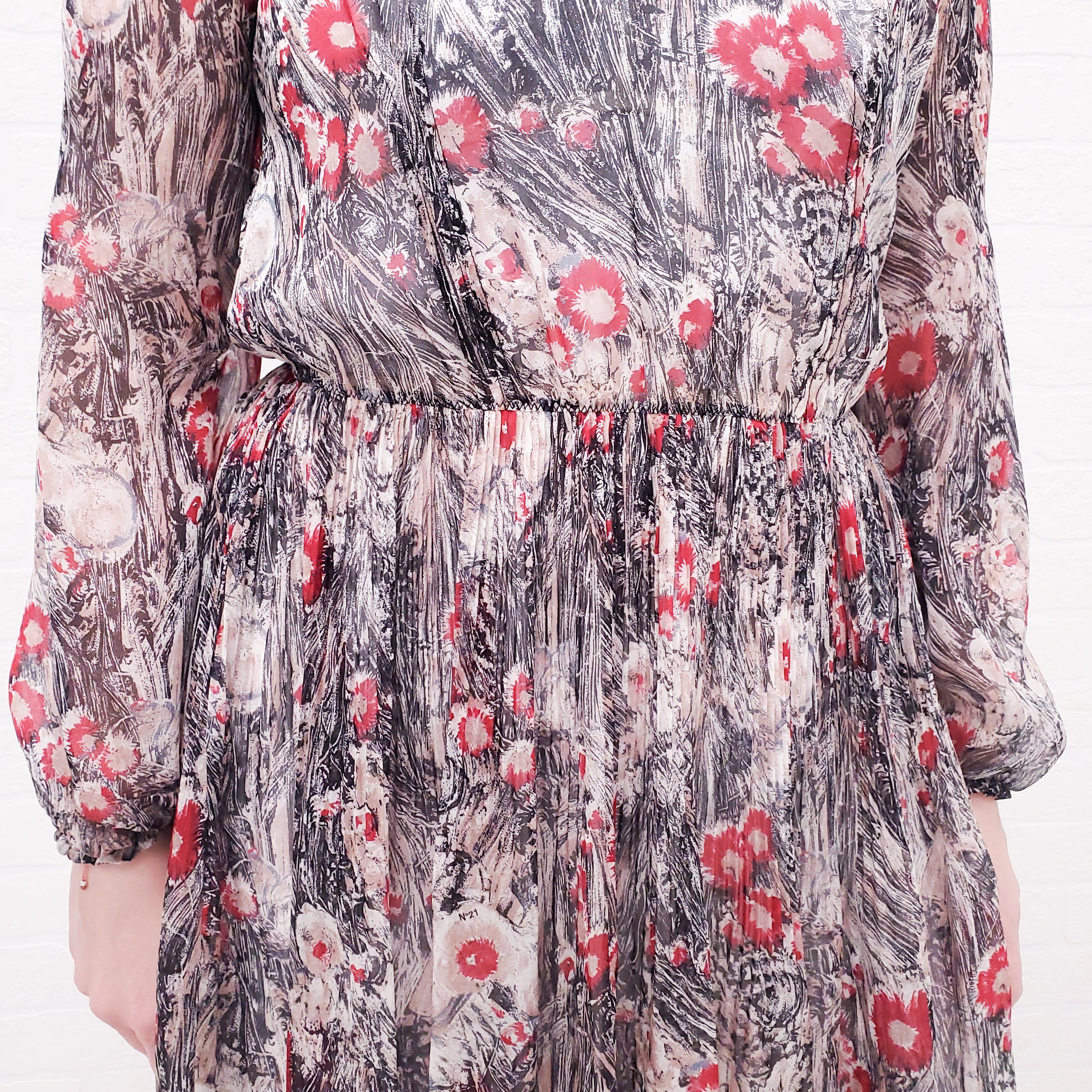 N°21 FLORAL SILK DRESS - SIZE 42