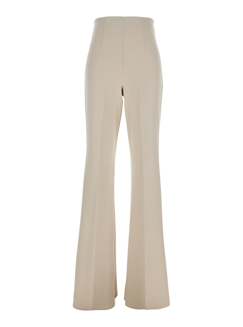 Sportmax Women 'Lea' Beige Flared Pants In Tech Fabric Stretch Woman
