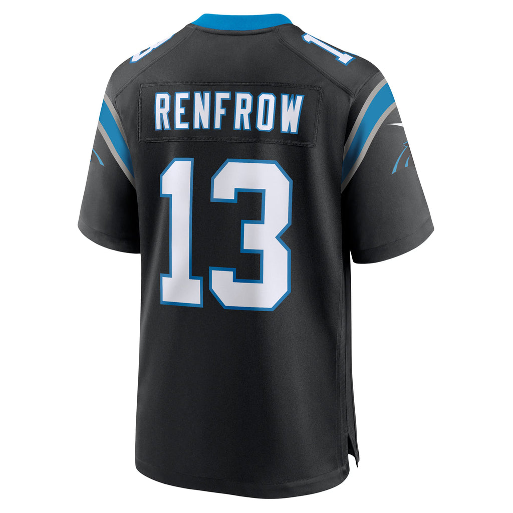 Carolina Panthers Hunter Renfrow Black Team Game Jersey