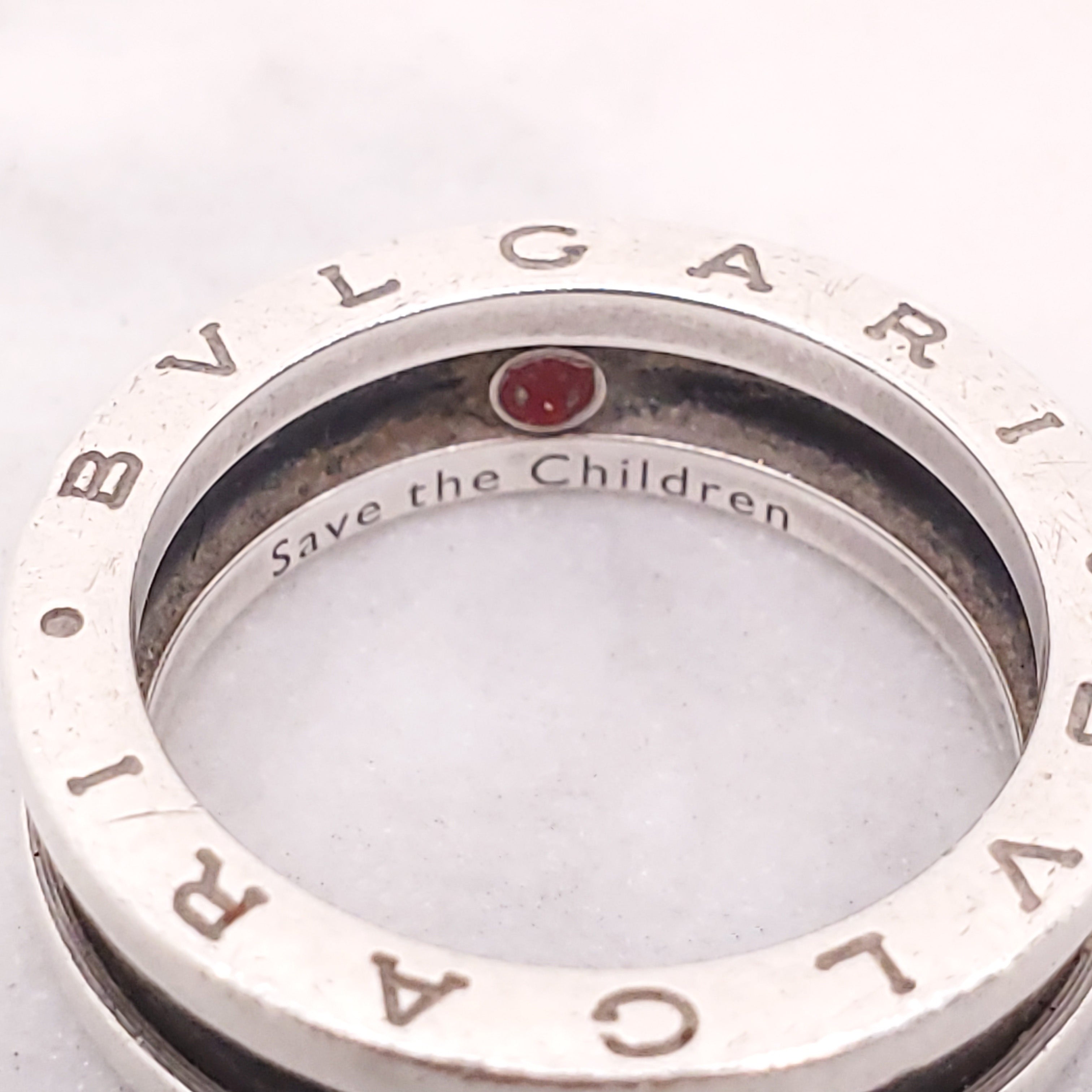 BVLGARI 'SAVE THE CHILDREN' RING - SIZE 8.5