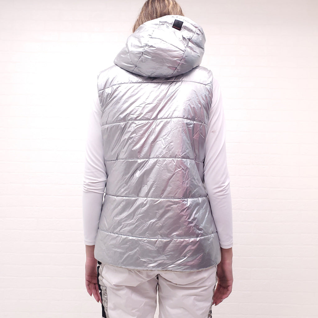 BOGNER FIRE + ICE SILVER WINTER REVERSIBLE VEST - SIZE S