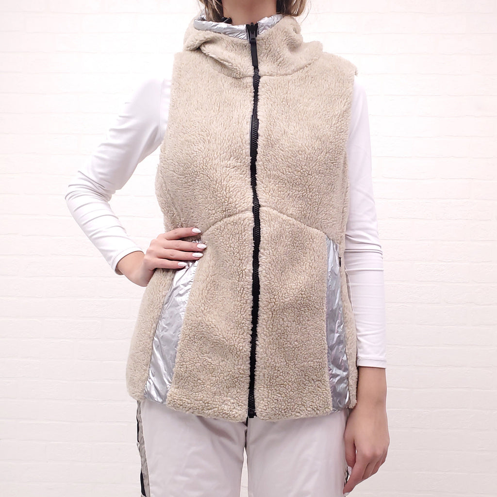 BOGNER FIRE + ICE SILVER WINTER REVERSIBLE VEST - SIZE S