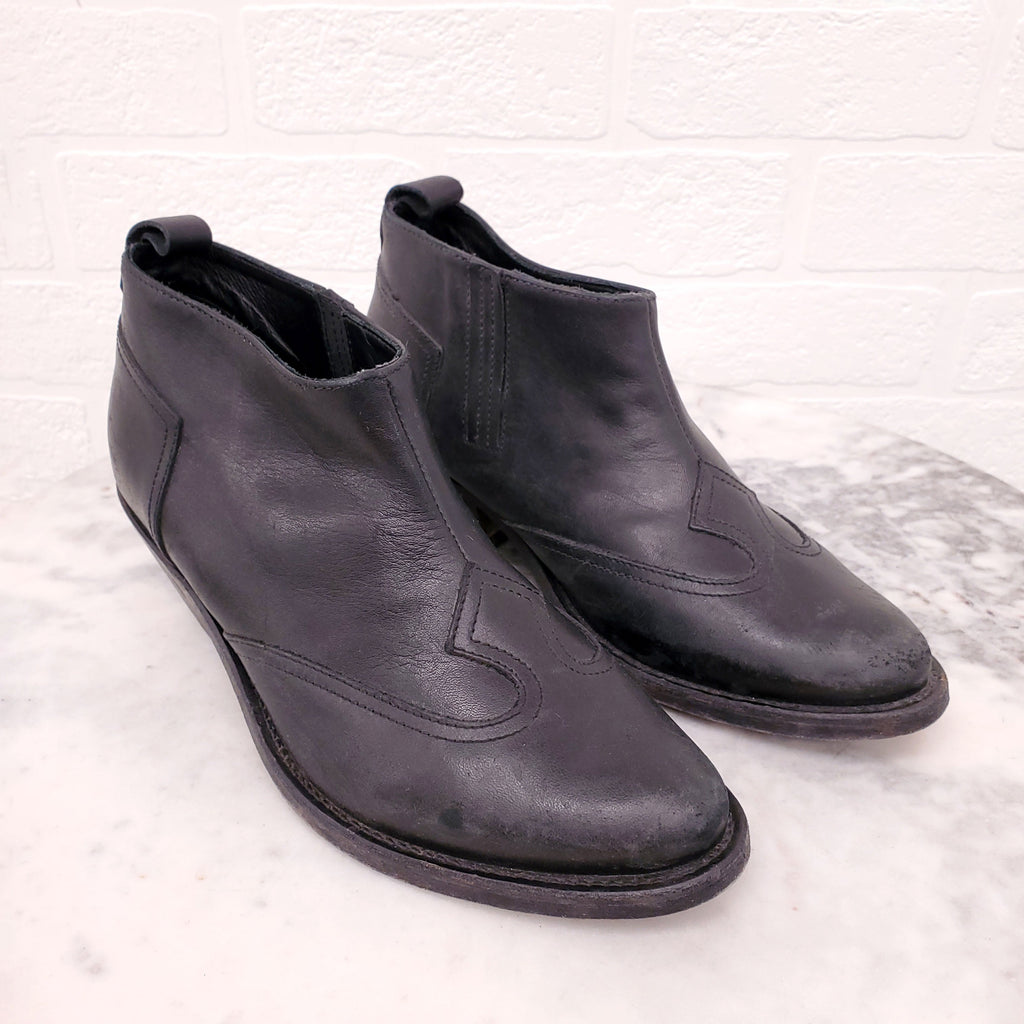 GOLDEN GOOSE BLACK COWBOY BOOTIES - SIZE 35