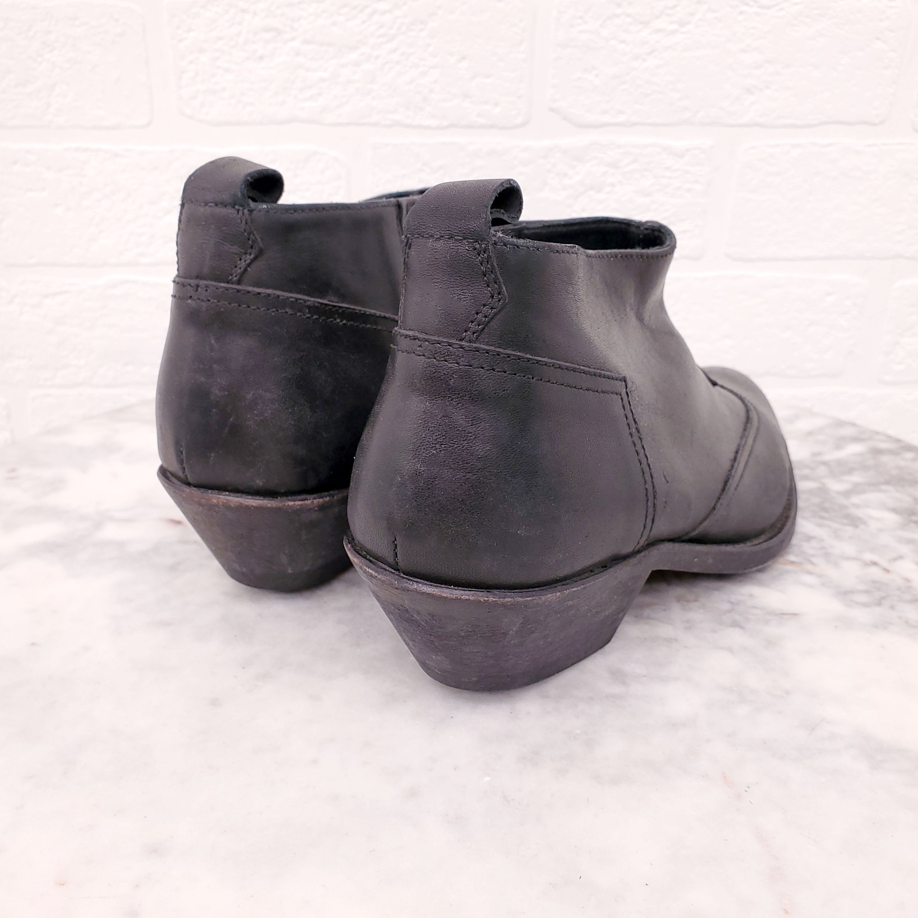 GOLDEN GOOSE BLACK COWBOY BOOTIES - SIZE 35