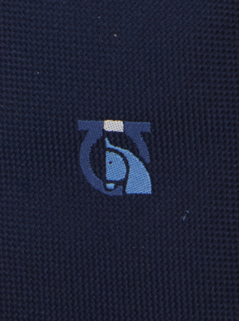 Ferragamo Men Blue Tie With Logo On The Front In Silk Man