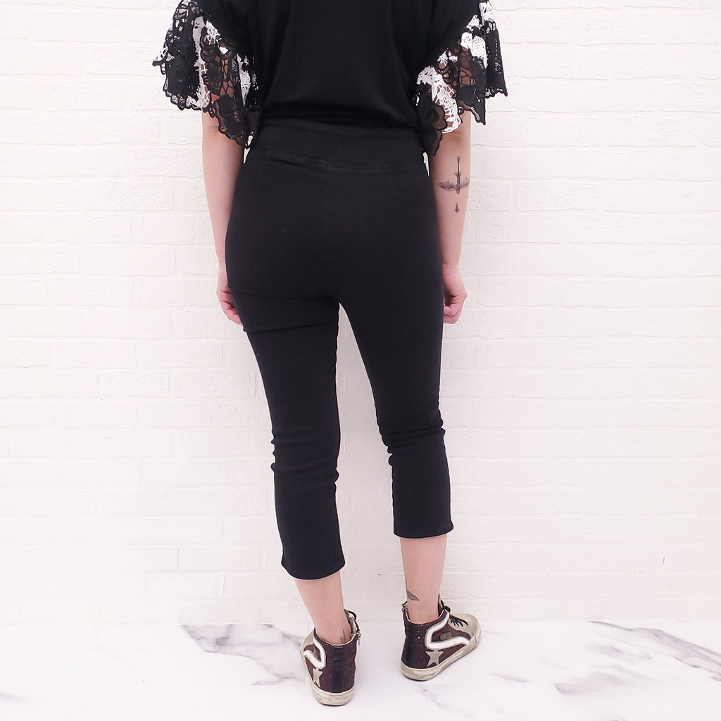 FRAME BLACK BERMUDA LEGGINGS - SIZE 1 (S)