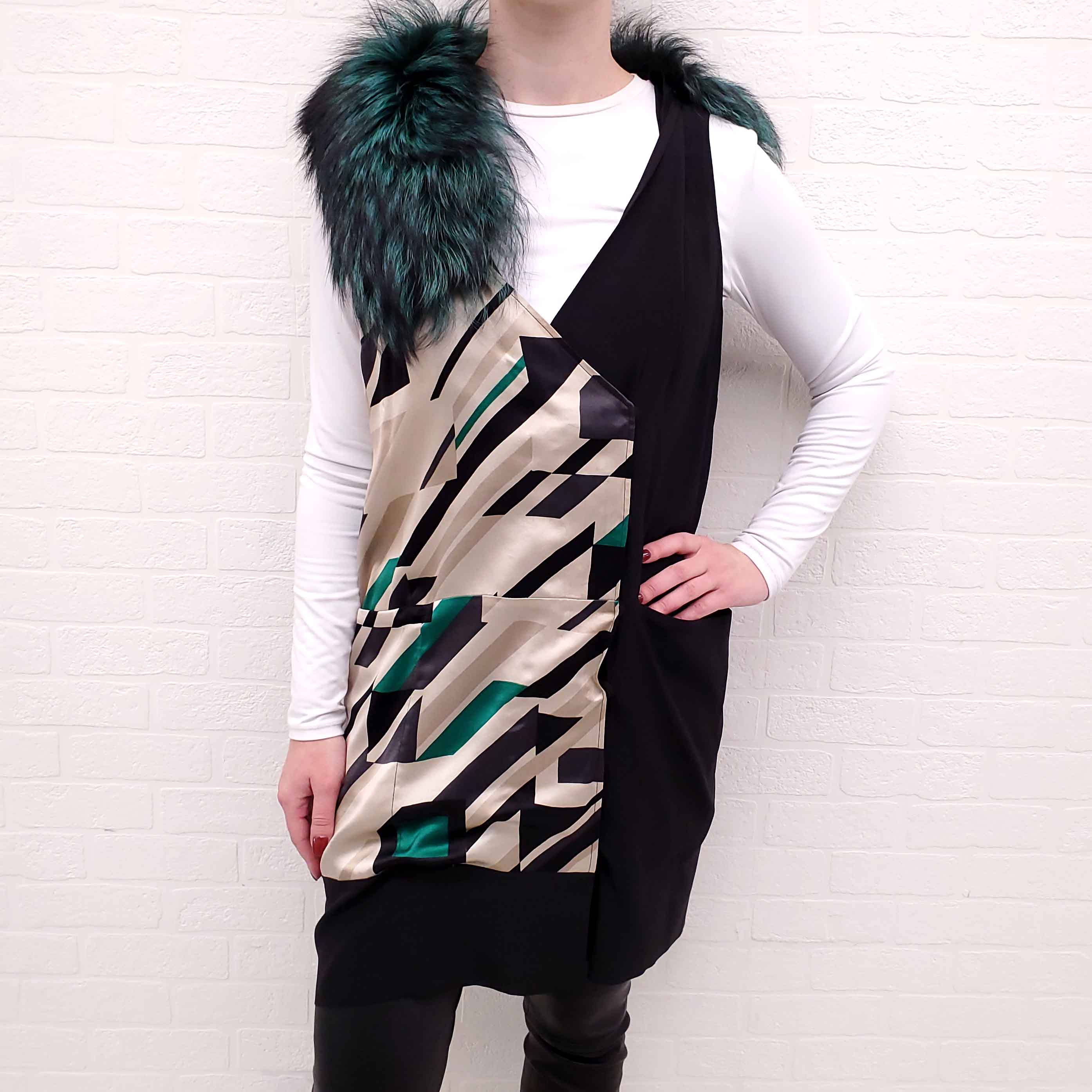 ETRO VEST WITH FUR - SIZE 44