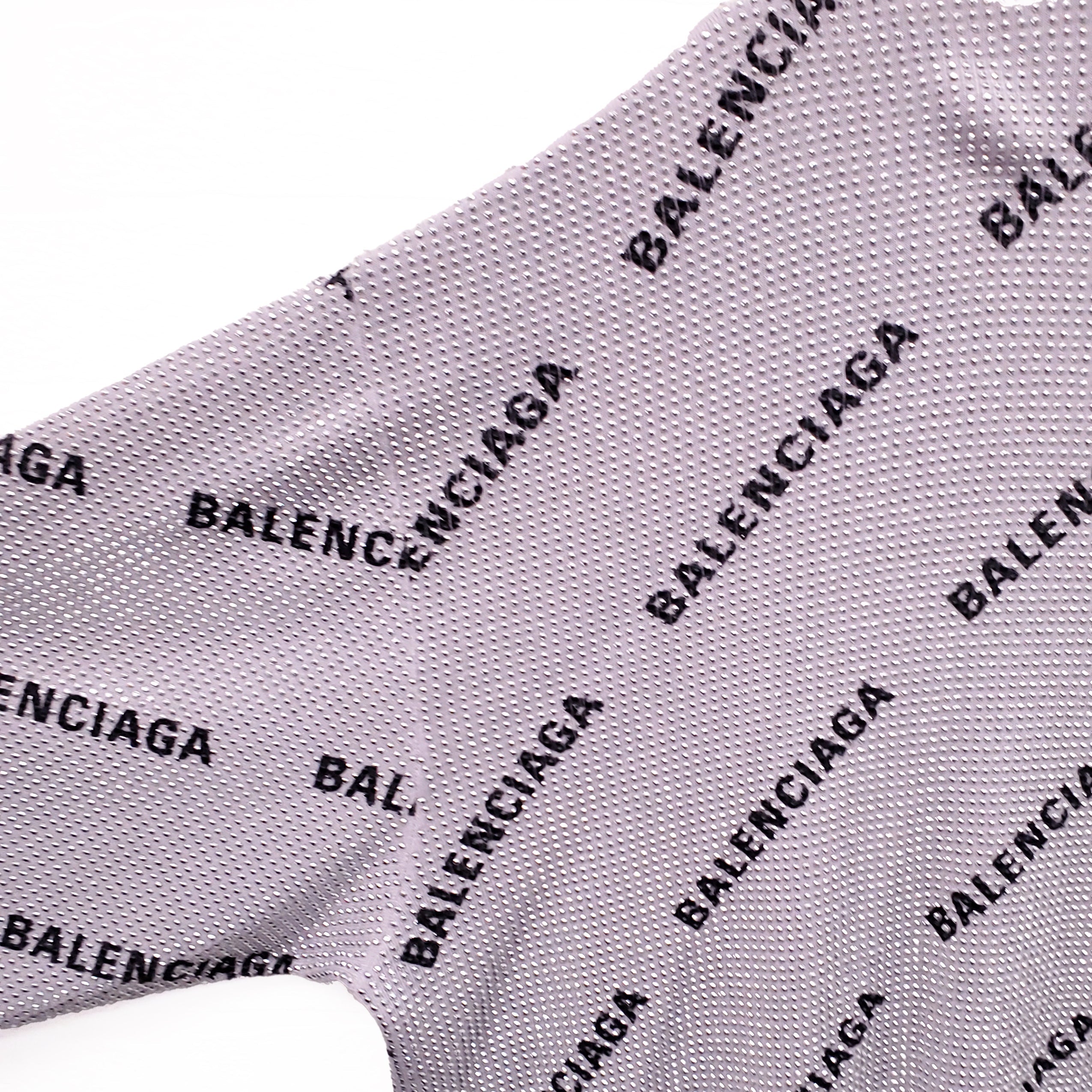 BALENCIAGA SILVER AND BLACK RHINESTONE LOGO TURTLENECK SWEATER - SIZE 2 (M)