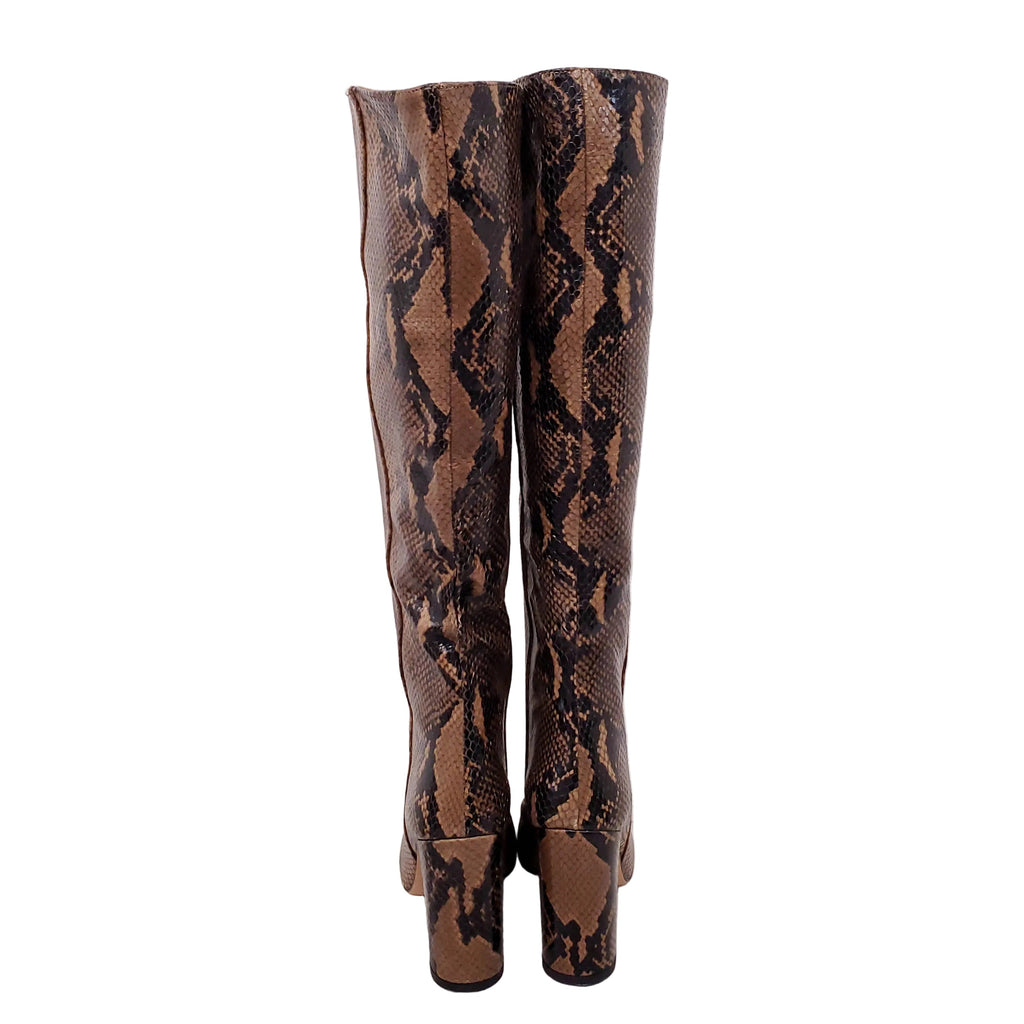 PARIS TEXAS SNAKESKIN BOOTIES - SIZE 37