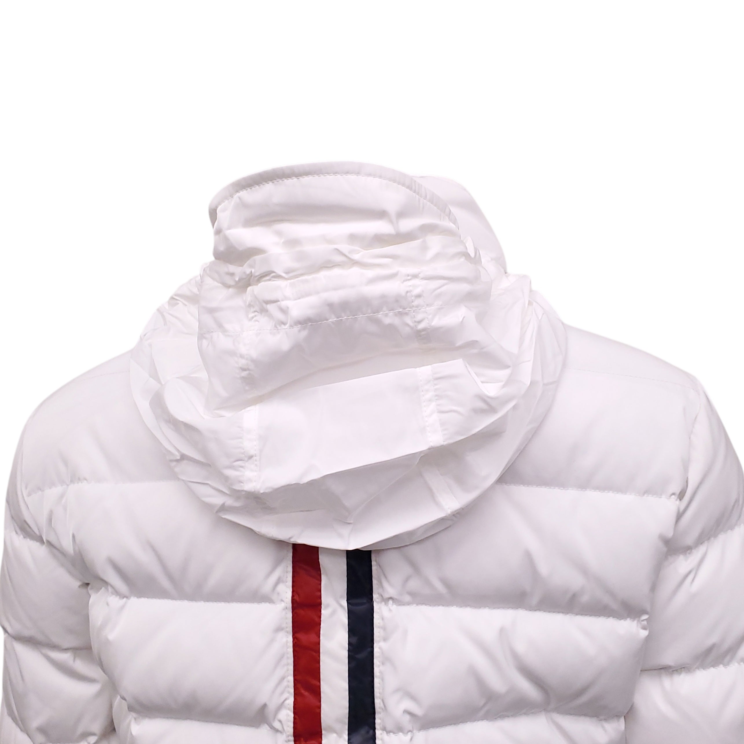 THOM BROWNE WHITE DOWN PUFFER JACKET - SIZE 42
