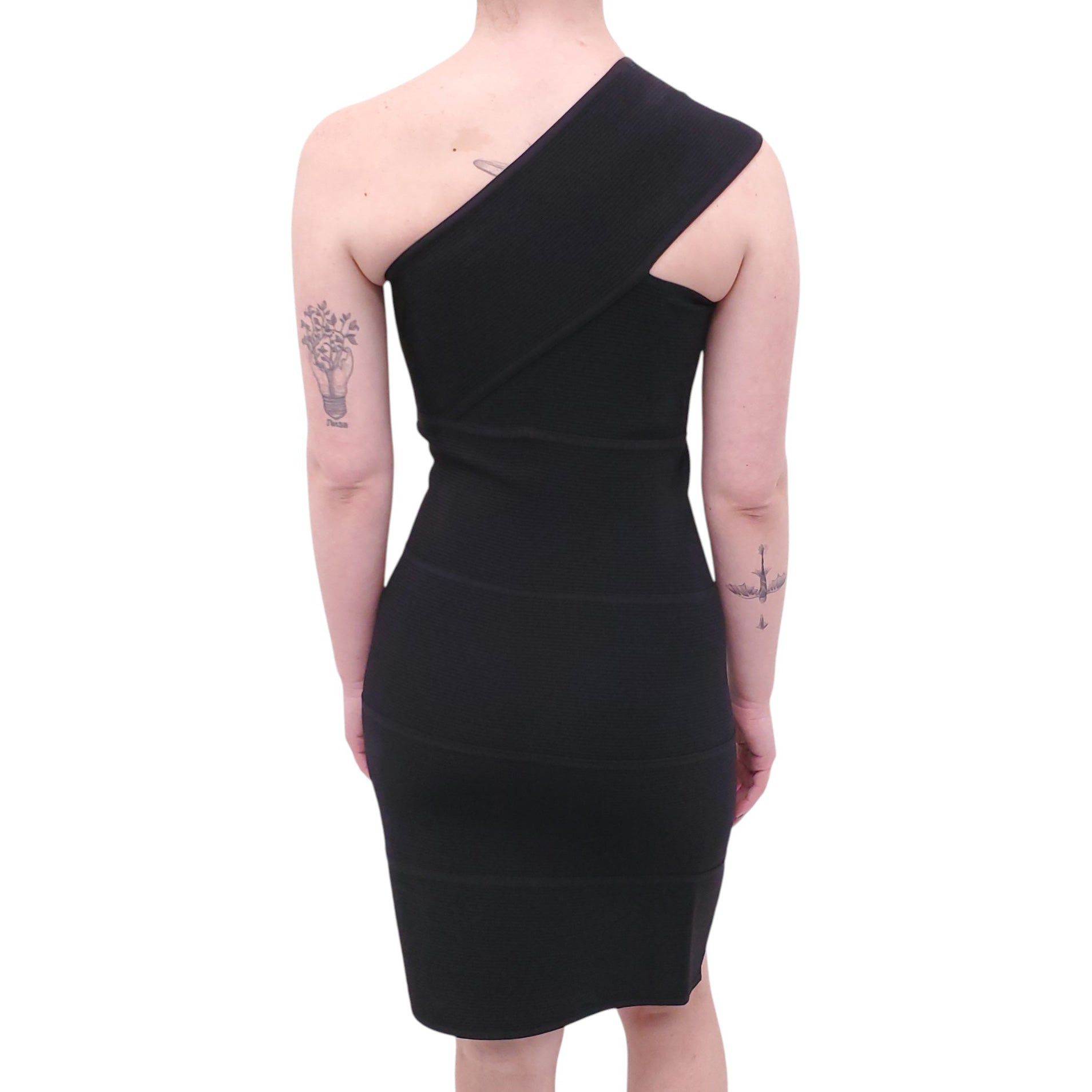 BOTTEGA VENETA BLACK BANDAGE DRESS - SIZE XS