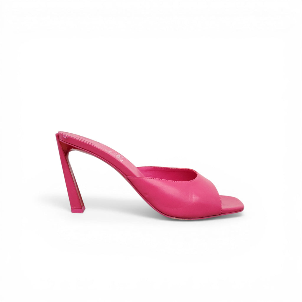CHRISTIAN LOUBOUTIN HOT PINK CANDORA MULES - SIZE 39