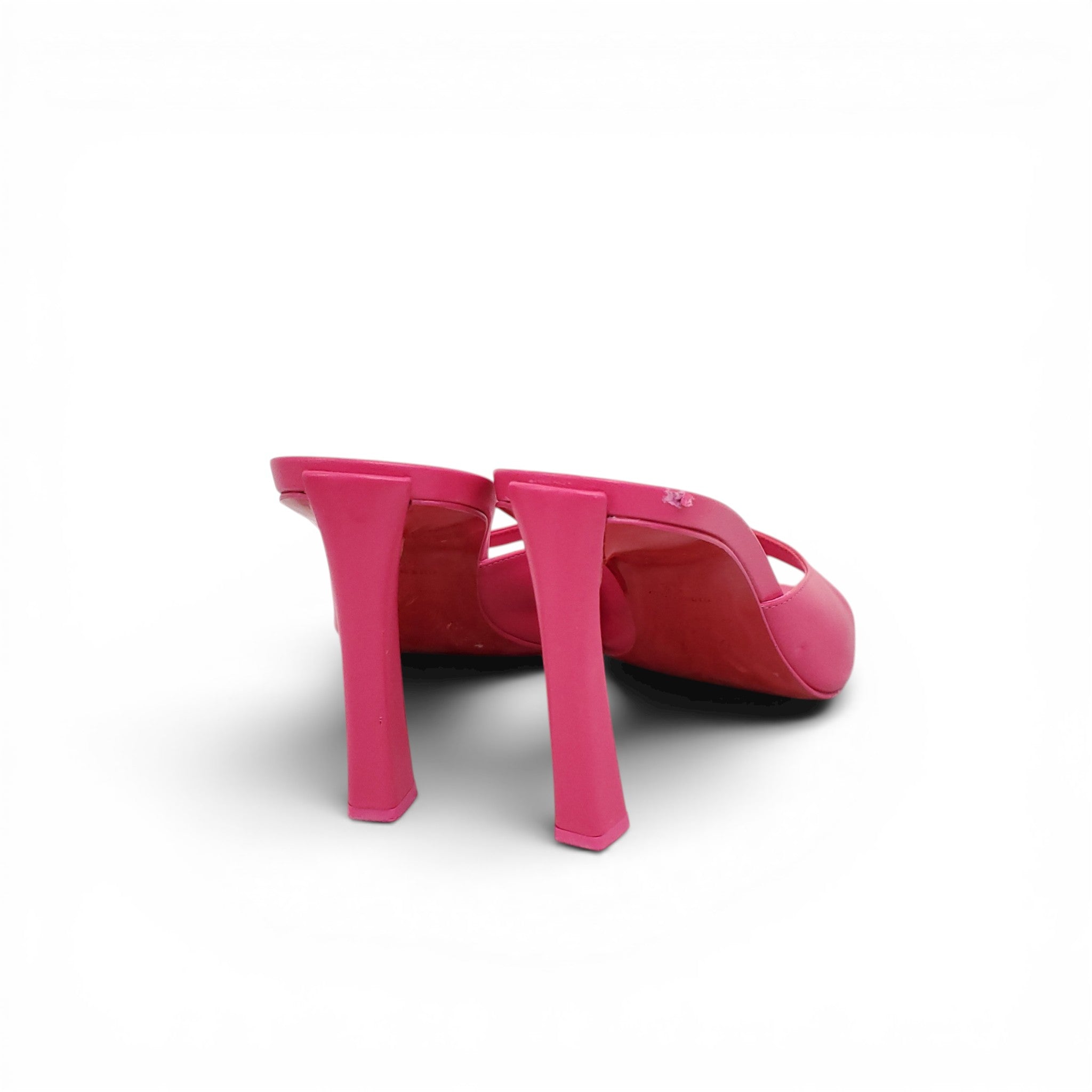 CHRISTIAN LOUBOUTIN HOT PINK CANDORA MULES - SIZE 39