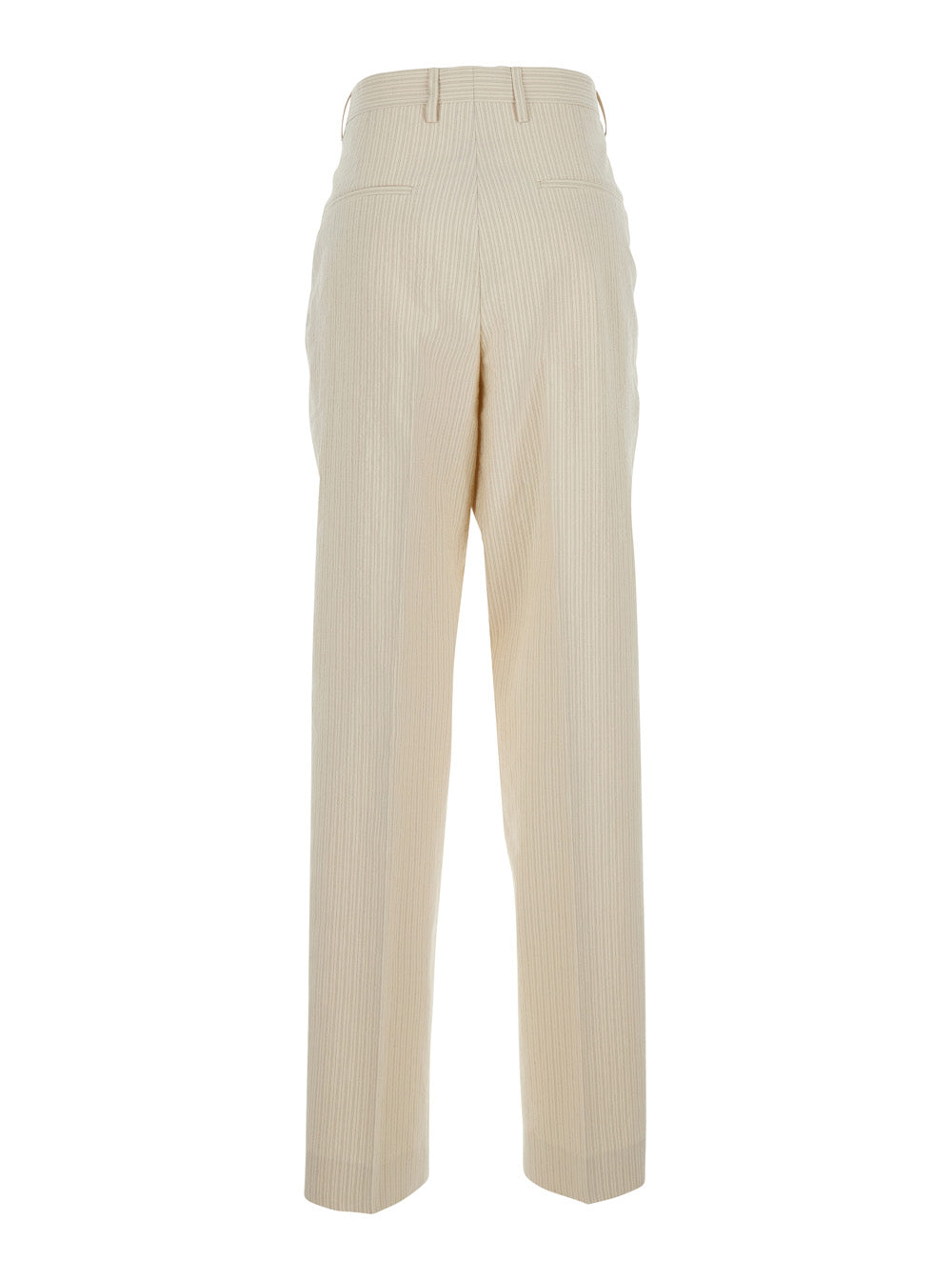 Dries Van Noten Women Beige 'Pilar' Pants With Side Pockets For Men