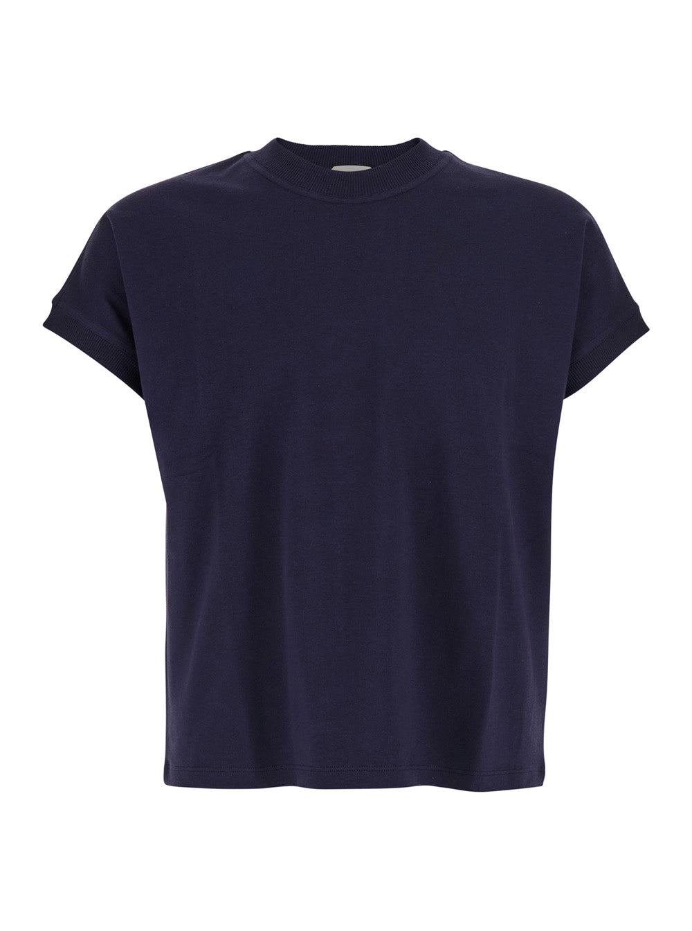 Versace Men Blue 'Vintage' T-Shirt With Round Neck And Front Logo For Men