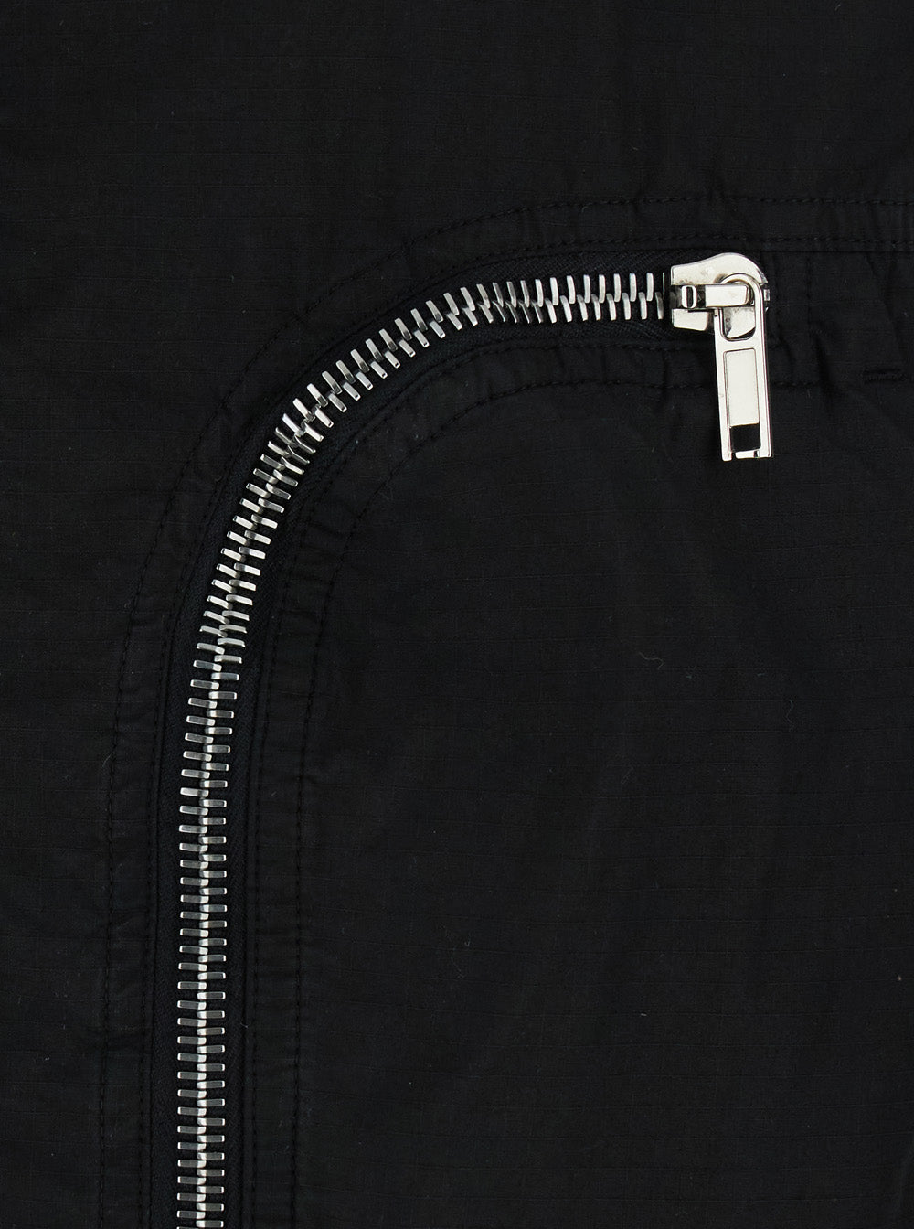 Drkshdw Men Black Bomber Jacket With Bomber Collar And Zip Pockets On The Front In Cotton For Men