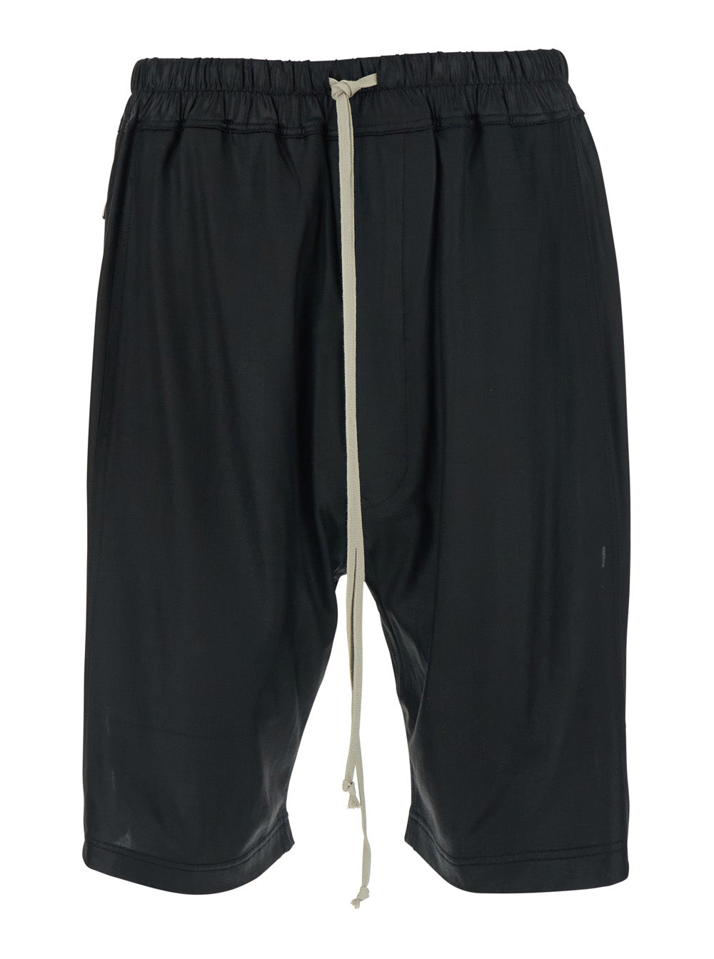 Drkshdw Men Black Shorts With Elasticated Waist And Drawstring In Tech Fabric For Men