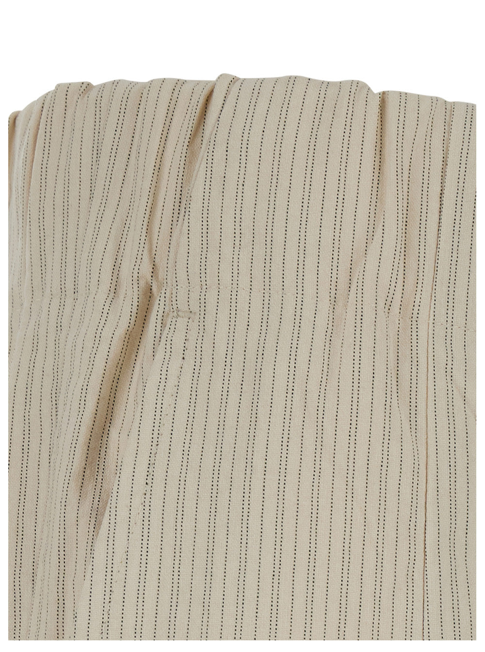 Dries Van Noten Women 'Pila' Beige Pants With Elasticated Waist And All-Over Striped Motif In Cotton For Women
