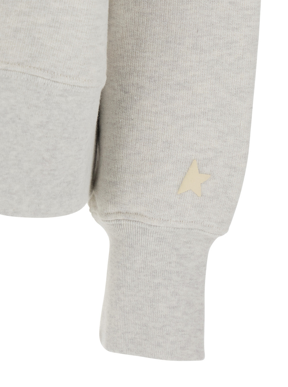 Golden Goose Women Gray Crewneck Sweatshirt With Glitter Logo Lettering On The Front In Cotton For Women