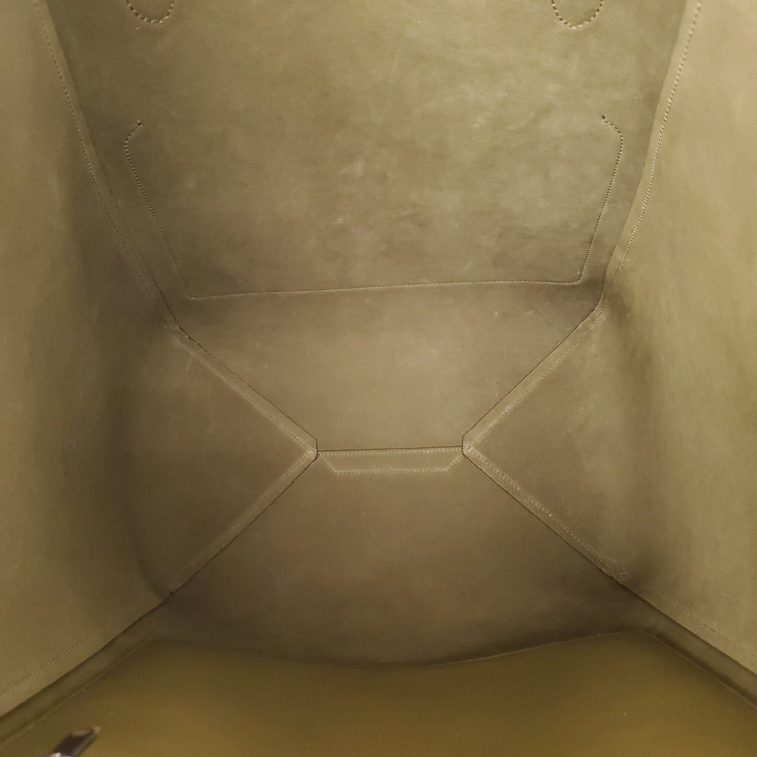 LORO PIANA GREEN SESIA L LEATHER TOTE BAG