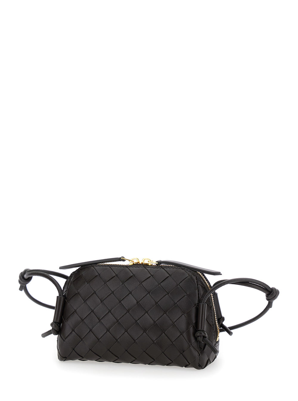Bottega Veneta Women 'Concert' Brown Crossbody Bag With Adjustable Strap And Intreccio Motif In Suede For Women