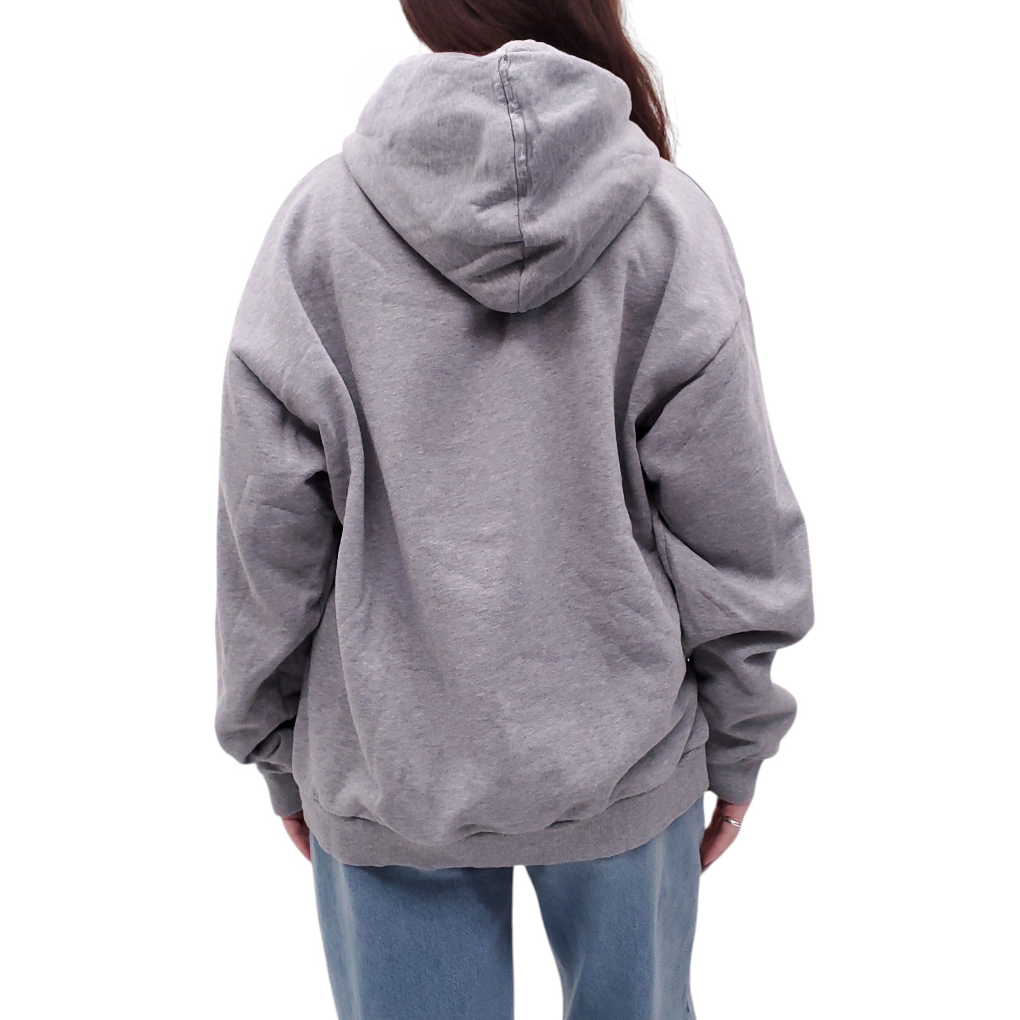 CELINE GREY SWEATSHIRT WITH MULTICOLOURED LOGO - SIZE XXL