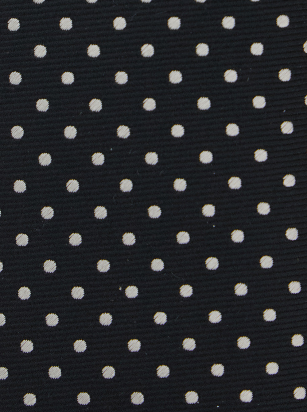 Valentino Garavani Men Black Tie With Vlogo Plaque On The Front And All-Over Polka Dot Pattern In Silk For Men