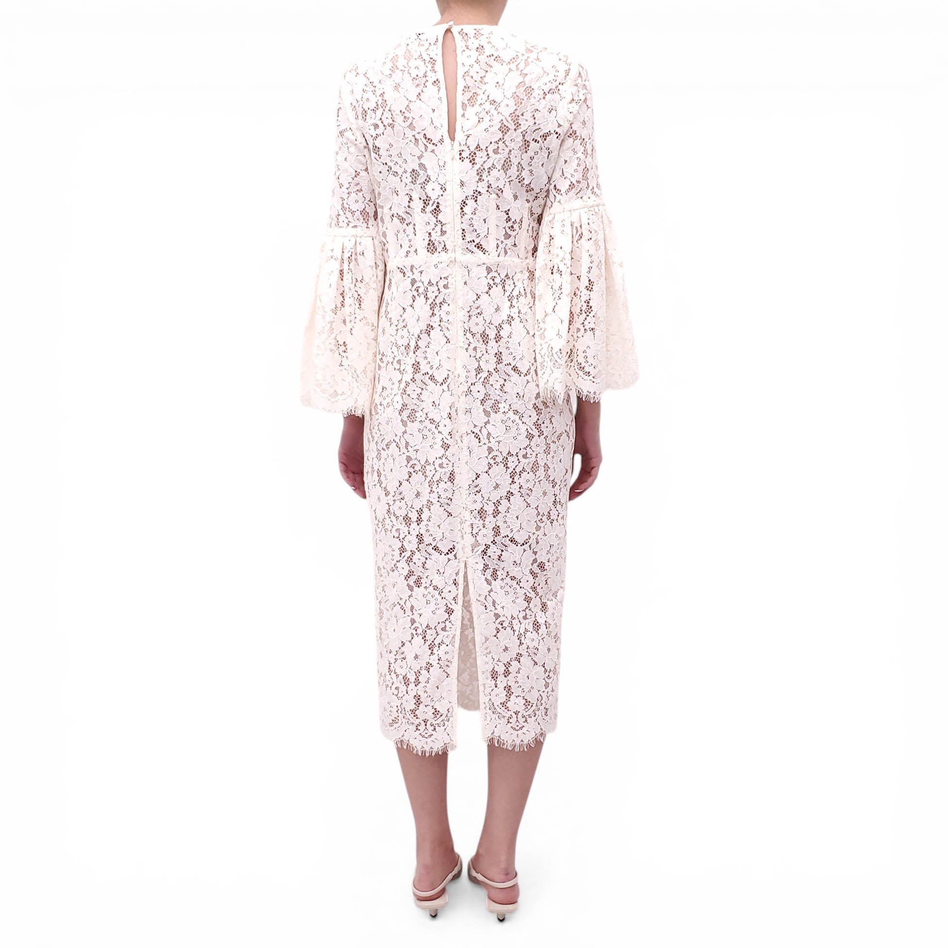 SELF-PORTRAIT WHITE LACE DRESS - SIZE US 10
