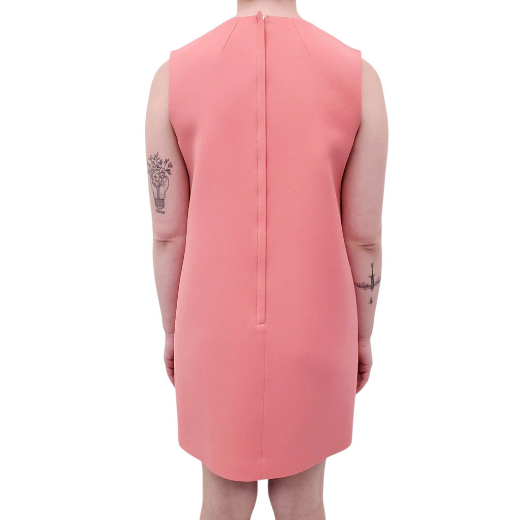 DOLCE & GABBANA CORAL PINK MINI DRESS - SIZE 42