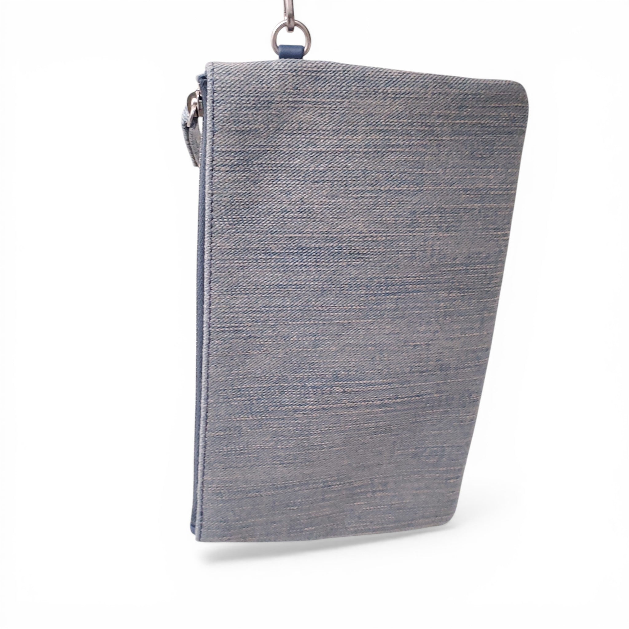 CHANEL DENIM PETITE DEAUVILLE SHOPPING TOTE BAG